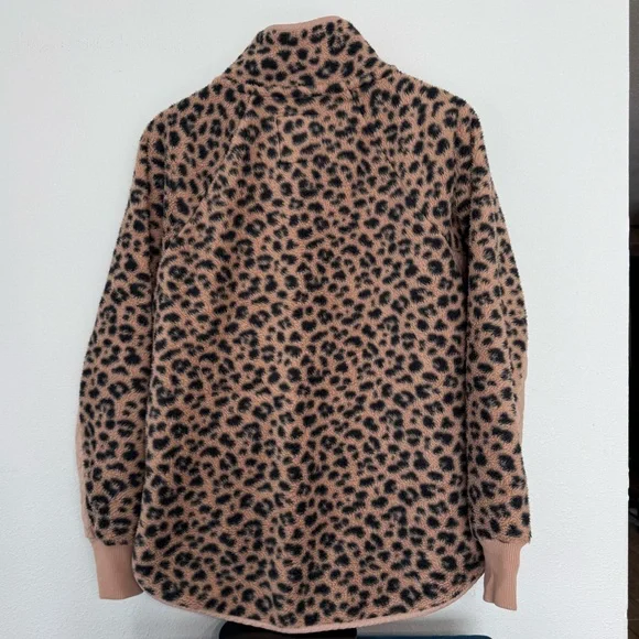 Abercrombie & Fitch Women's Asymmetrical Snap-Up Fleece Size L - Picture 7 of 13
